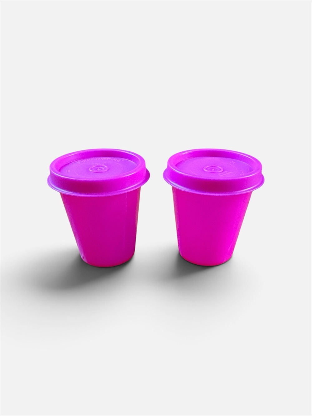 Set of two Tupperware Minis Midgets Storage Containers pink #4789A & #201